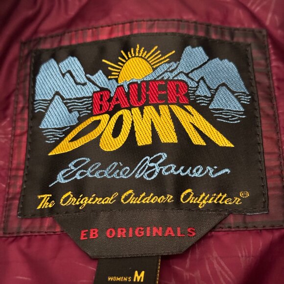 Eddie Bauer Down Vest Skyler red and black - Picture 7 of 8